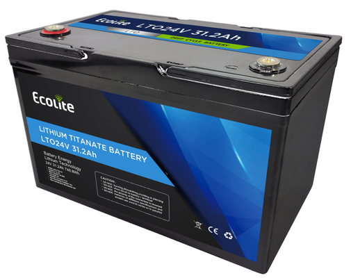 Kalite  Ecolite LTO24-30 24V 31.2Ah Lithium Titanate Battery Pack 748.8Wh Energy Fabrika