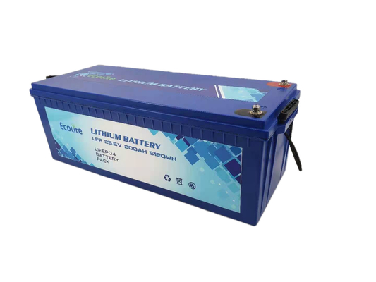 24V 200Ah LiFePO4 Lityum Bataryası RV Karavan Tekne Evleri Dışarıda