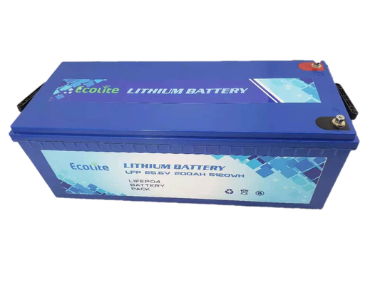 24V 200Ah LiFePO4 Lityum Bataryası RV Karavan Tekne Evleri Dışarıda