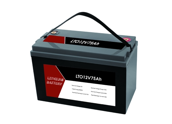 RV / Karavan / Tekne için BMS ile LTO 12V 75Ah Taşınabilir Lityum Titanat Pil Paketi
