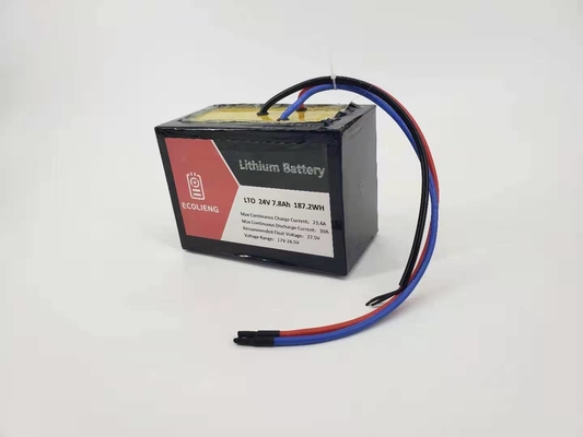 24V 7.8Ah Lityum Titanat LTO Pil Paketi Güneş Takipçisi / Elektrikli Kapı için