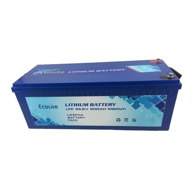 M8 Terminal Tipi LiFePO4 Lityum Pil ECOLTO-24200 IP65 Koruma Koruması