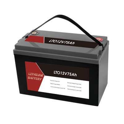 Deniz RV uygulamaları için 12V 75Ah LTO pil paketi 12mΩ direnci ile