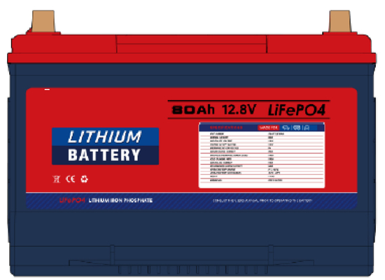 Uzun Döngü Ömürü LiFePO4 LFP 12.8V 80Ah Lityum Demir Fosfat Çaplama Pil
