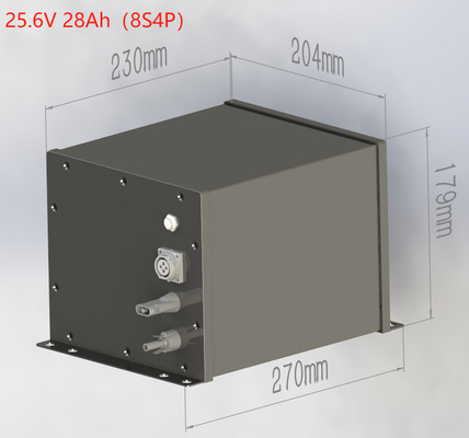 Özel LiFePO4 Güneş Sokak Işığı Bataryası 24V 25.6V 28Ah LED Lamba Lityum Bataryası