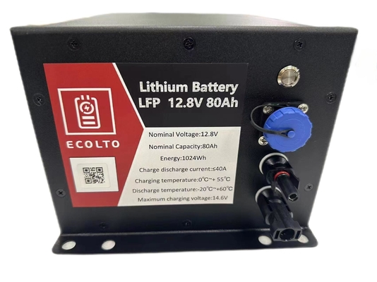 12V 80Ah LiFePO4 Güneş Sokak Işığı Bataryası Entegre BMS Ve MPPT