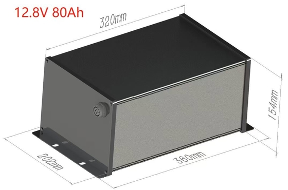 12V 80Ah LiFePO4 Güneş Sokak Işığı Bataryası Entegre BMS Ve MPPT