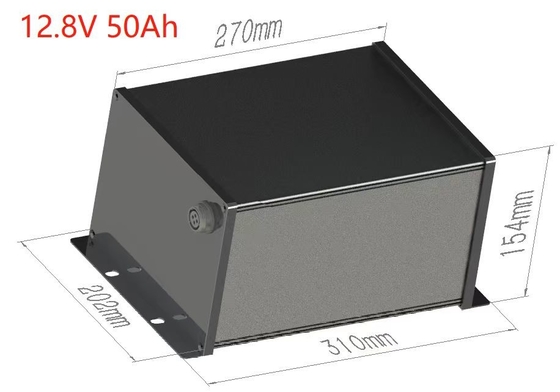 640Wh Güneş Sokak Işığı Bataryası 12V 50Ah LiFePO4 Bataryası Entegre BMS Ve MPPT