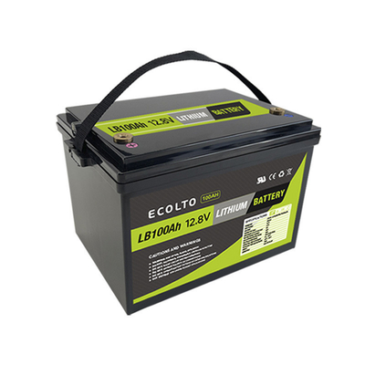 Ecolite 1280Wh RV Lityum Pil M8 Terminal Tipi 12.8V 100Ah LiFePO4 Pil