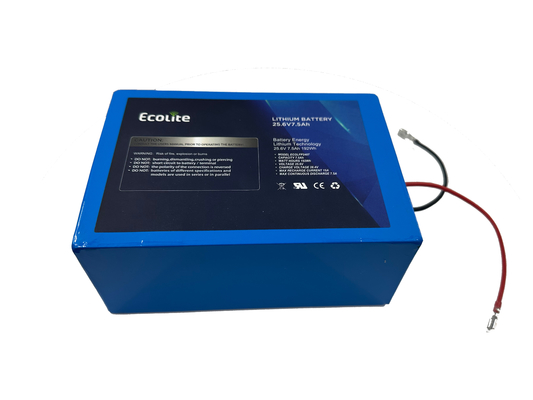 25.6V 7.5Ah LifePO4 BMS ile Güneş İzleyici için Lityum Demir Pil Paketi
