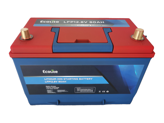 LiFePO4 Lityum Bataryası 12.8V 80Ah Otomobil için Hızlı Şarjla BMS'yi Entegre Et