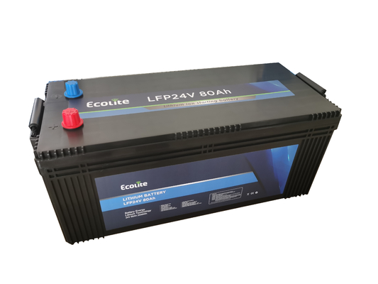 24V 80Ah Kamyon Lityum Başlangıç-Durma Otomobil Bataryaları LiFePO4 LityumKamyon Başlangıç Krank Bataryası