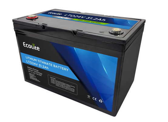 Uzun döngü ömrü LTO24-30 24V 31.2Ah Lityum Titanat Pil Paketi 748.8Wh