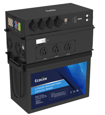 ECOLITE LiFePo4 12.8V 300Ah Lityum Pil 3840Wh Taşınabilir Güç Santrali