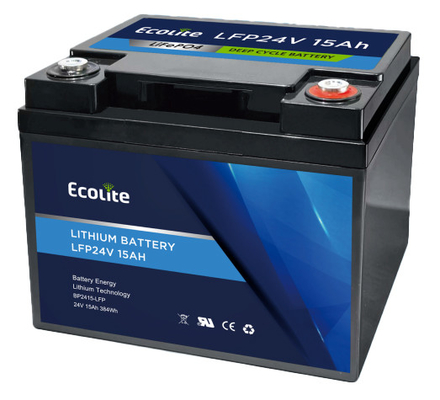 BP2415-LFP Hızlı Şarj AGV LiFePo4 Lityum İyon Pil 24v 15Ah Entegre BMS