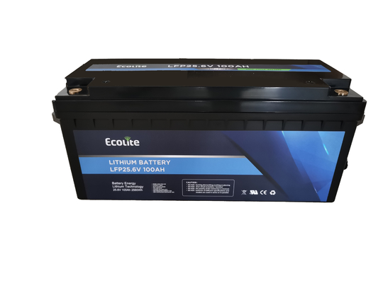 Ecolite Uzun Dönem Süresi>4000Dönem 25.6V 100Ah LiFePO4 Lityum Bataryası