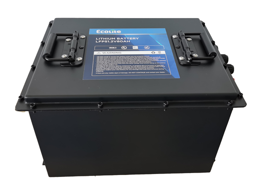 LFP48-80 51.2V 80Ah LiFePO4 Lityum Pil Paketi Golf Arabaları için Entegre Akıllı BMS