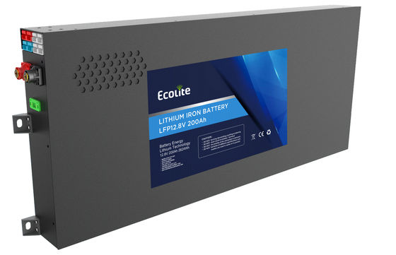 Ultra İnce RV Lityum Pil 12.8V200Ah Karavan, Arazi Aracı ve BMS İçin