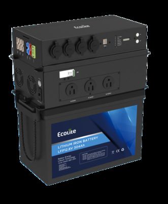 Güç Üst 12.8V 300Ah Yüksek Kapasiteli RV Lityum Bataryası Durdurulamaz Dış ve RV Gücü İçin